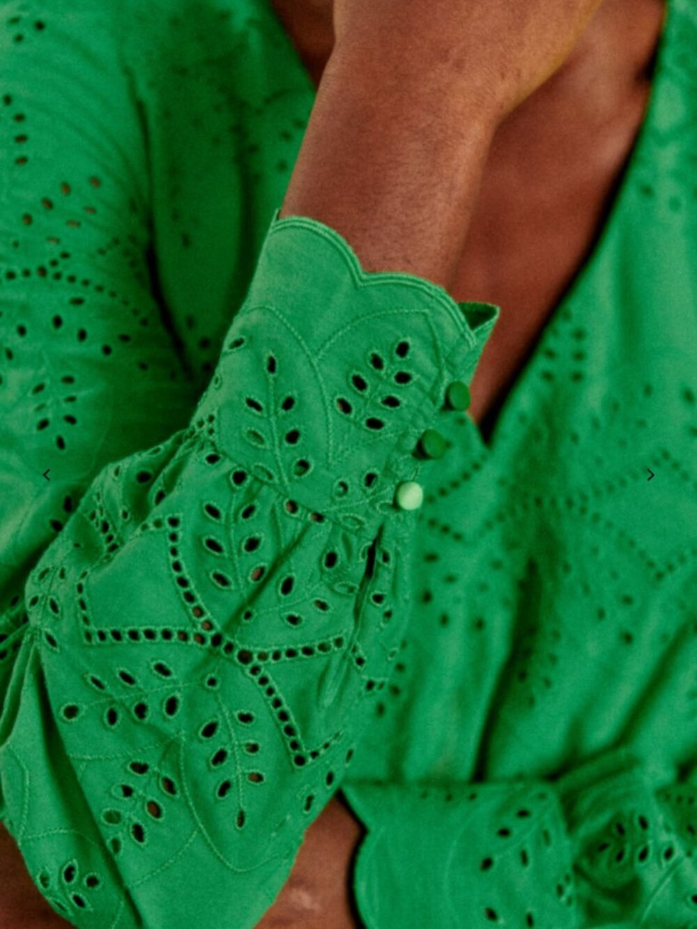 NEW Sézane Ilona Dress Bright Green Size US 4 / FR 36 NWT - Picture 3 of 7
